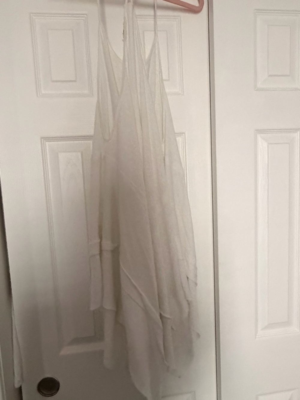 KyeMi Cream Ribbed Tank Top